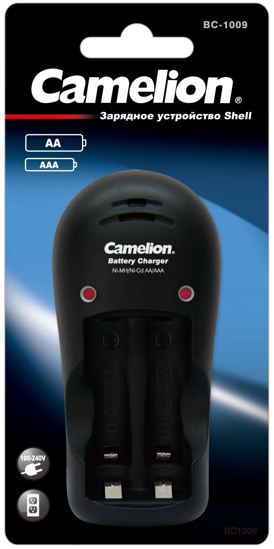 Заряд устройство Camelion BC-1009 для 1-2AA/AAA /150Ma 1шт, картон