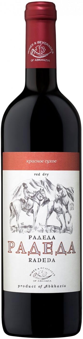 Вино Radeda ординарное, кр., сух., 750 мл., стекло