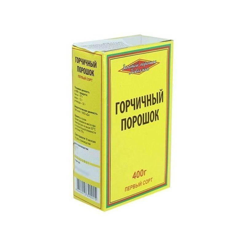 Порошок горчичный Золотой порошок Поволжья 400 гр., картон