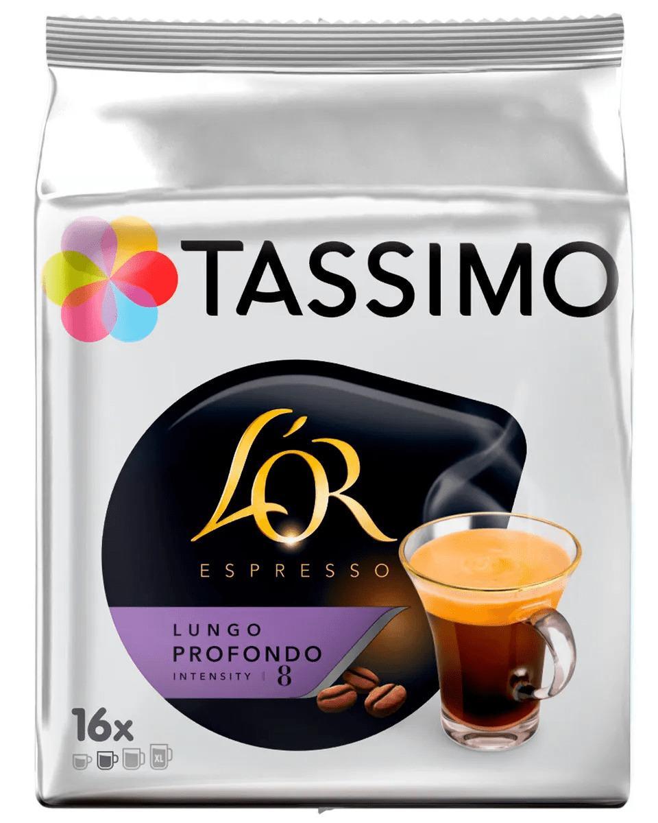 Кофе в капсулах Tassimo L'or Espresso Lungo Profondo 16 порций, 128 гр., флоу-пак