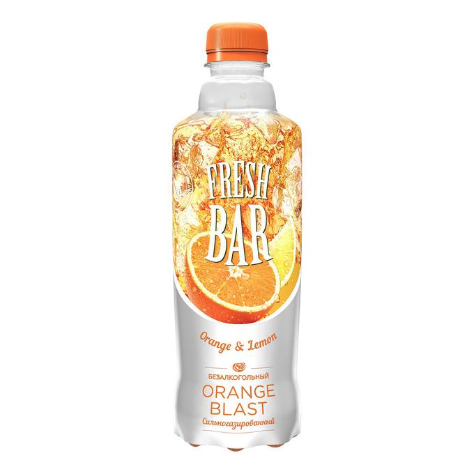 Напиток газированный Fresh Bar orange blast 480 мл., ПЭТ