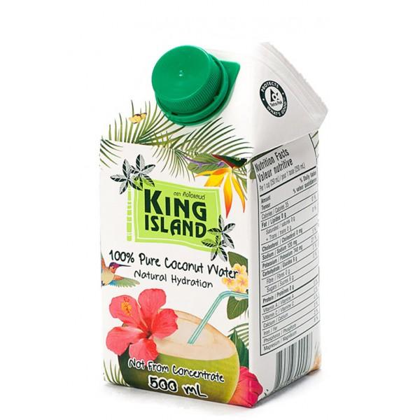 Кокосовая вода 100% King Island без сахара