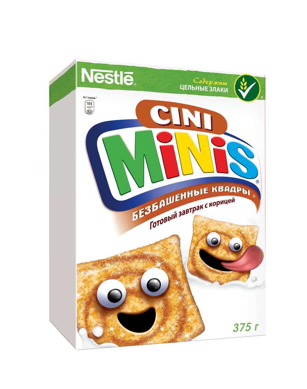 Готовый завтрак CINI MINIS, 375 гр., картонная коробка