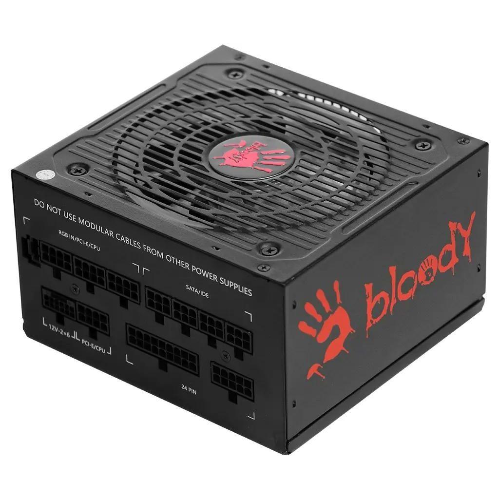 Блок питания BLOODY BD-PS750G, 750Вт, 80 PLUS GOLD, 120мм, черный, retail [bd-ps750g-mr]