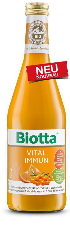 Био-сок из смеси овощей и фруктов прямого отжима Biotta Vital Immun 500 мл., стекло