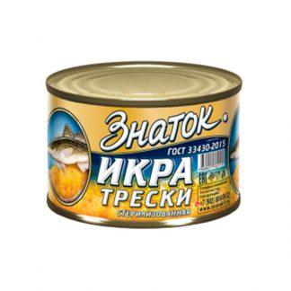 Икра Знаток трески 220 гр., ж/б