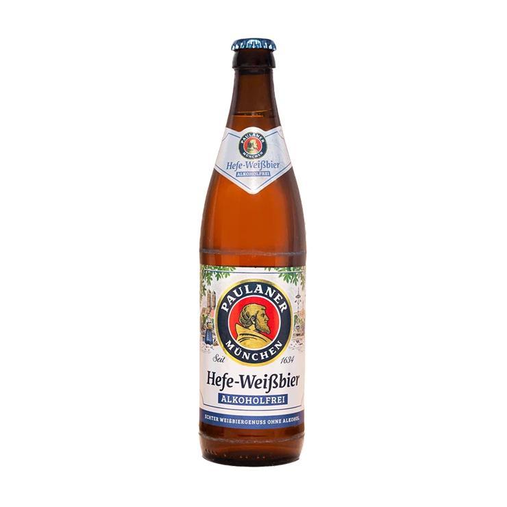 Пиво Paulaner Hefe-Weissbier Naturtrub безалкогольное 500 мл., стекло