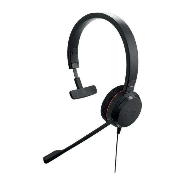 Гарнитура Jabra Evolve 20, для компьютера, накладные, проводные, моно, черный [4993-823-169]