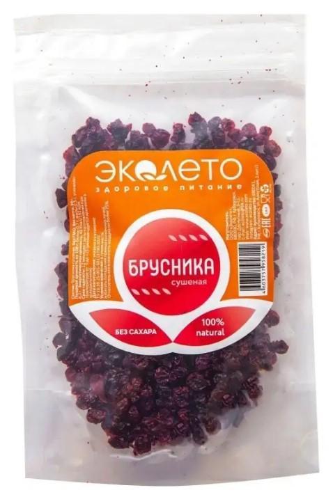 Брусника сушеная Эколето 30 гр., дой-пак