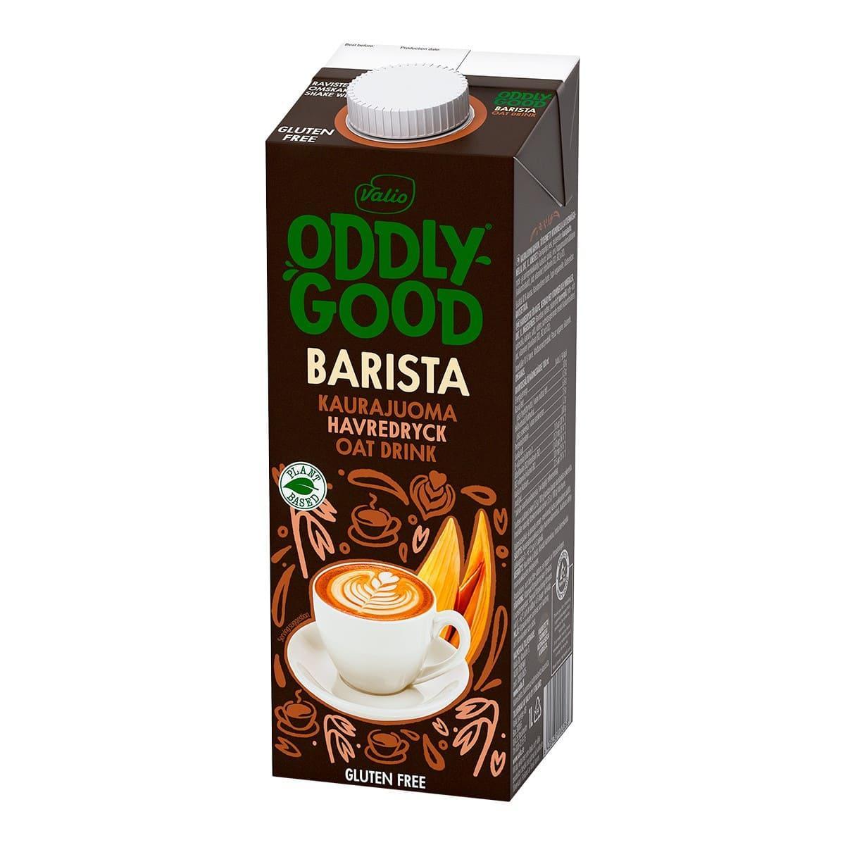 Напиток овсяный Valio Oddlygood Barista обогащенный витаминами и минералами без глютена, 1 л., тетра-пак