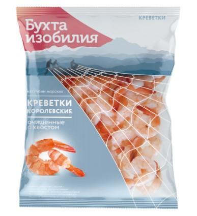 Креветки Agama королевские очищенные в/м с/х 500 гр., флоу-пак