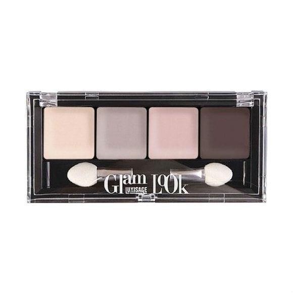 Тени для век Luxvisage, glam look 4-х цветные тон 4 лиловая 1 шт.