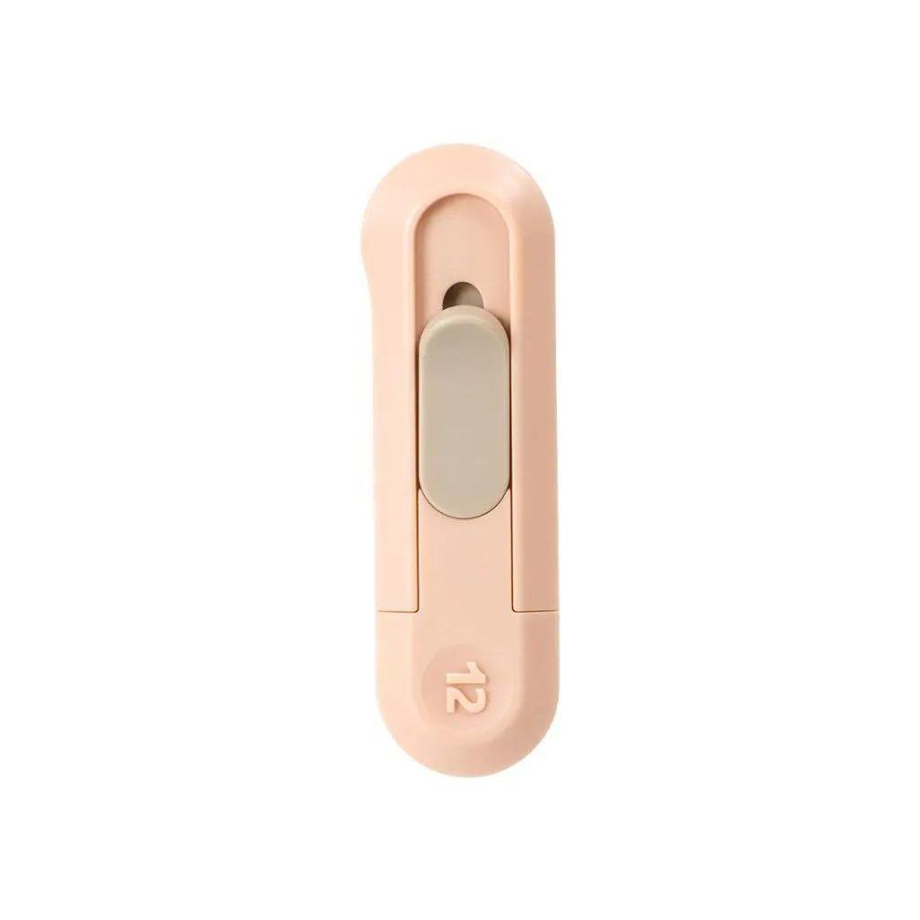 Нож канцелярский Deli ENS065-PK 12мм, пластик, розовый