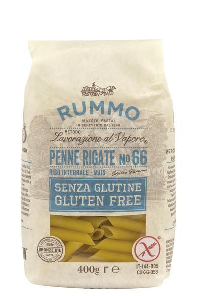 Макаронные изделия RUMMO без глютена №66 ПЕННЕ РИГАТЕ, 400 гр., пакет