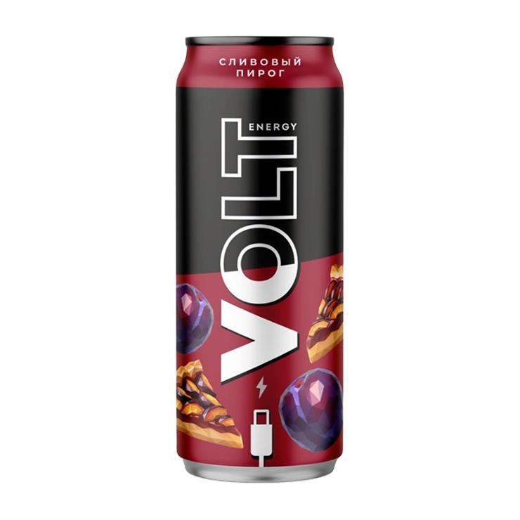 Напиток энергетический Volt Energy сливовый пирог 450 мл., ж/б