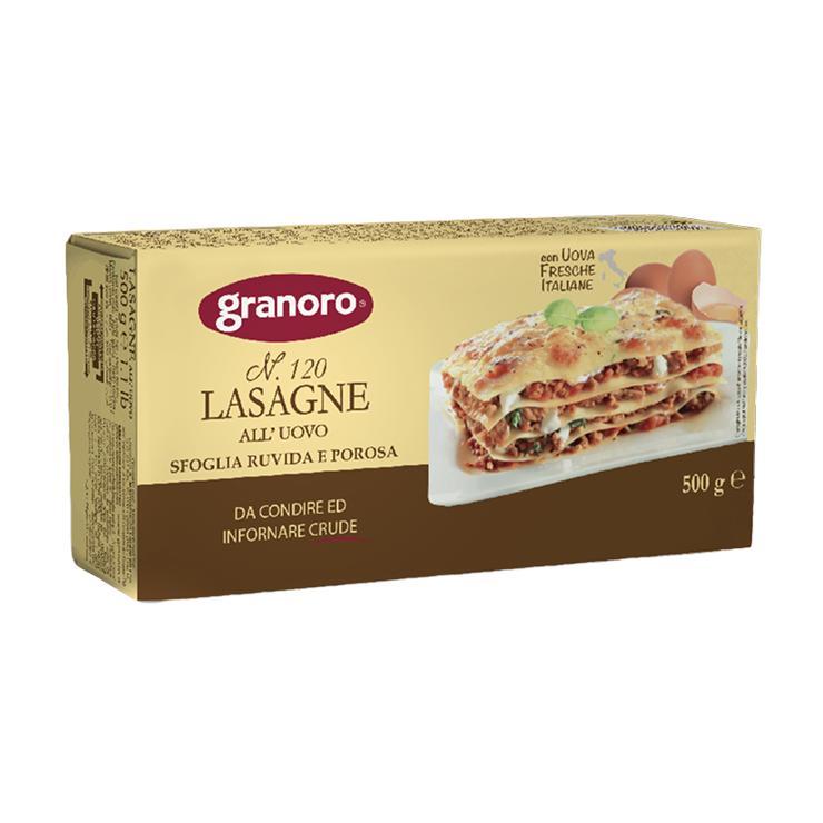 Макароны GranOro All'Uovo Gli Speciali da Forno Лазанья с добавлением яйца №120 500 гр., картон