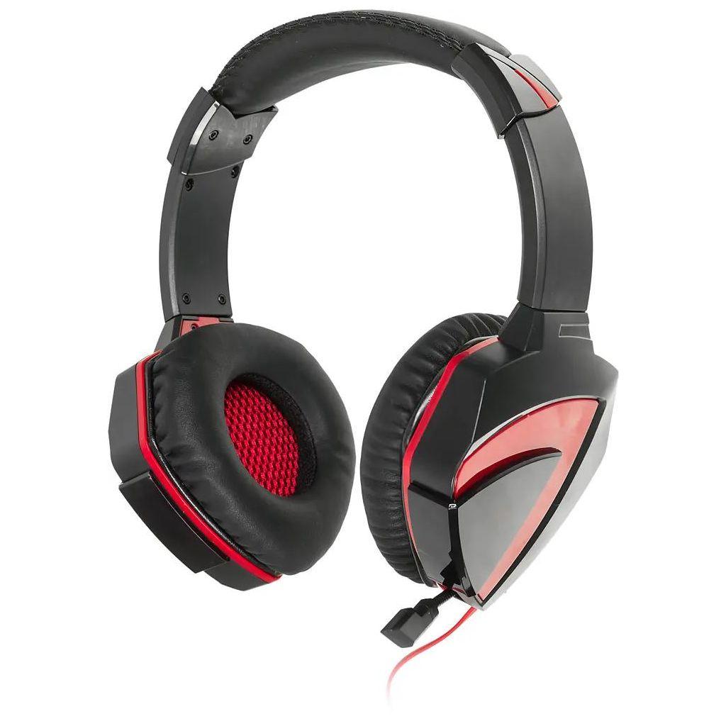 Гарнитура игровая A4TECH Bloody G500, для компьютера, мониторные, проводные, черный / красный [a4tech g500]