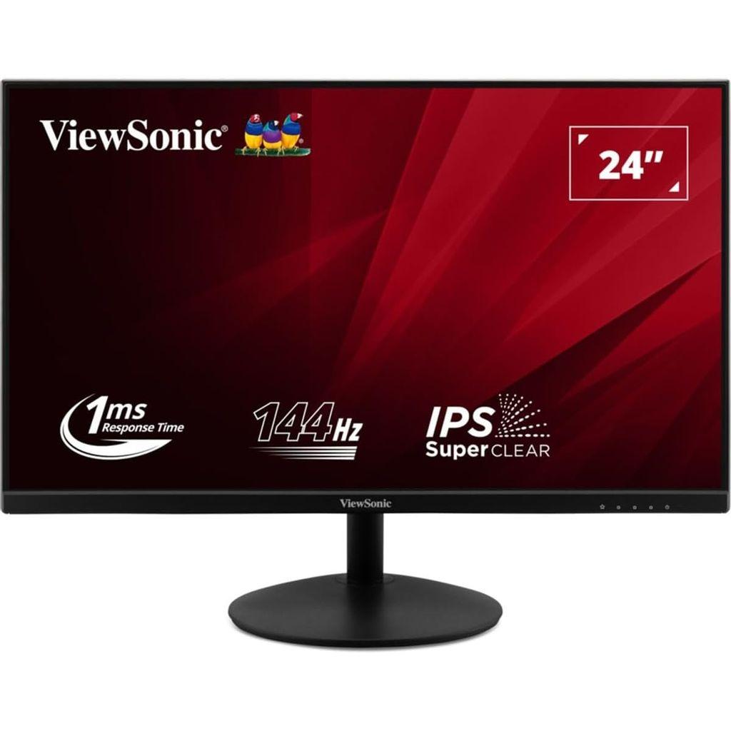 Монитор 24дюймов ViewSonic VA24E2-H, 1920x1080, IPS, 144Гц, 1хHDMI, черный