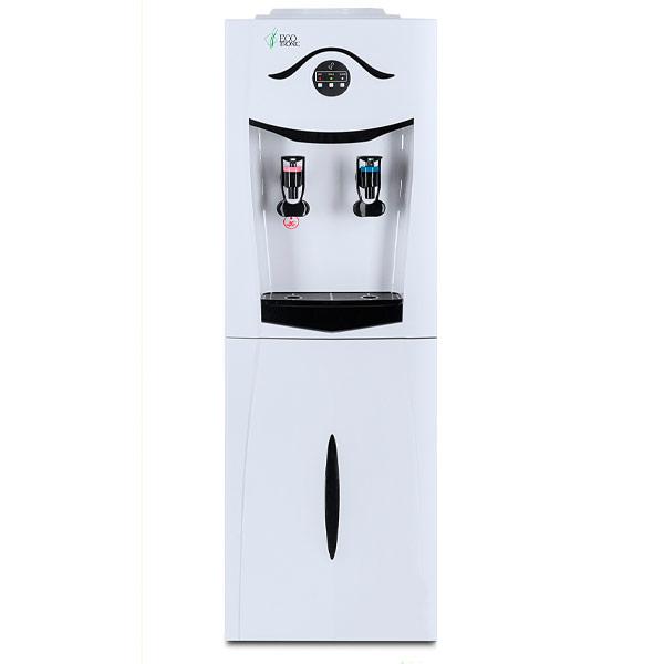 Кулер Ecotronic K21-LF white+black напольный, компресс, холодильник 16л, белый с черным