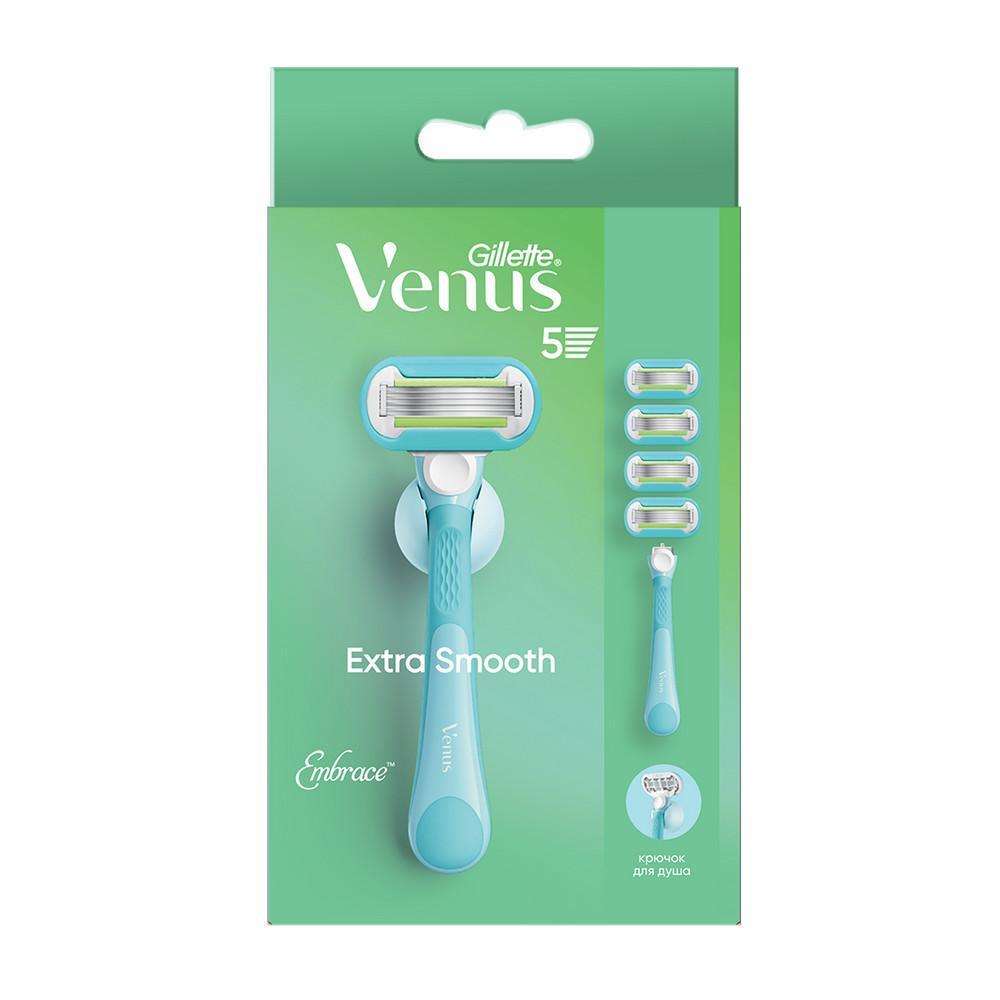 Бритва Gillette ExtraSmooth с 4 кассетами держатель., картон