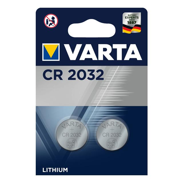 Элемент питания Varta Electronics CR 2032 2 шт., блистер