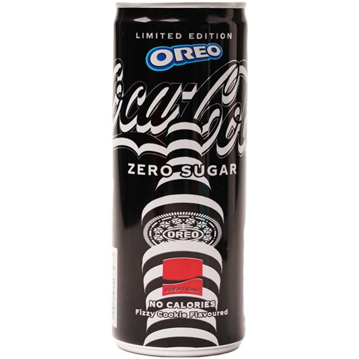 Напиток газированный Coca-Cola oreo zero Великобритания 250 мл., ж/б
