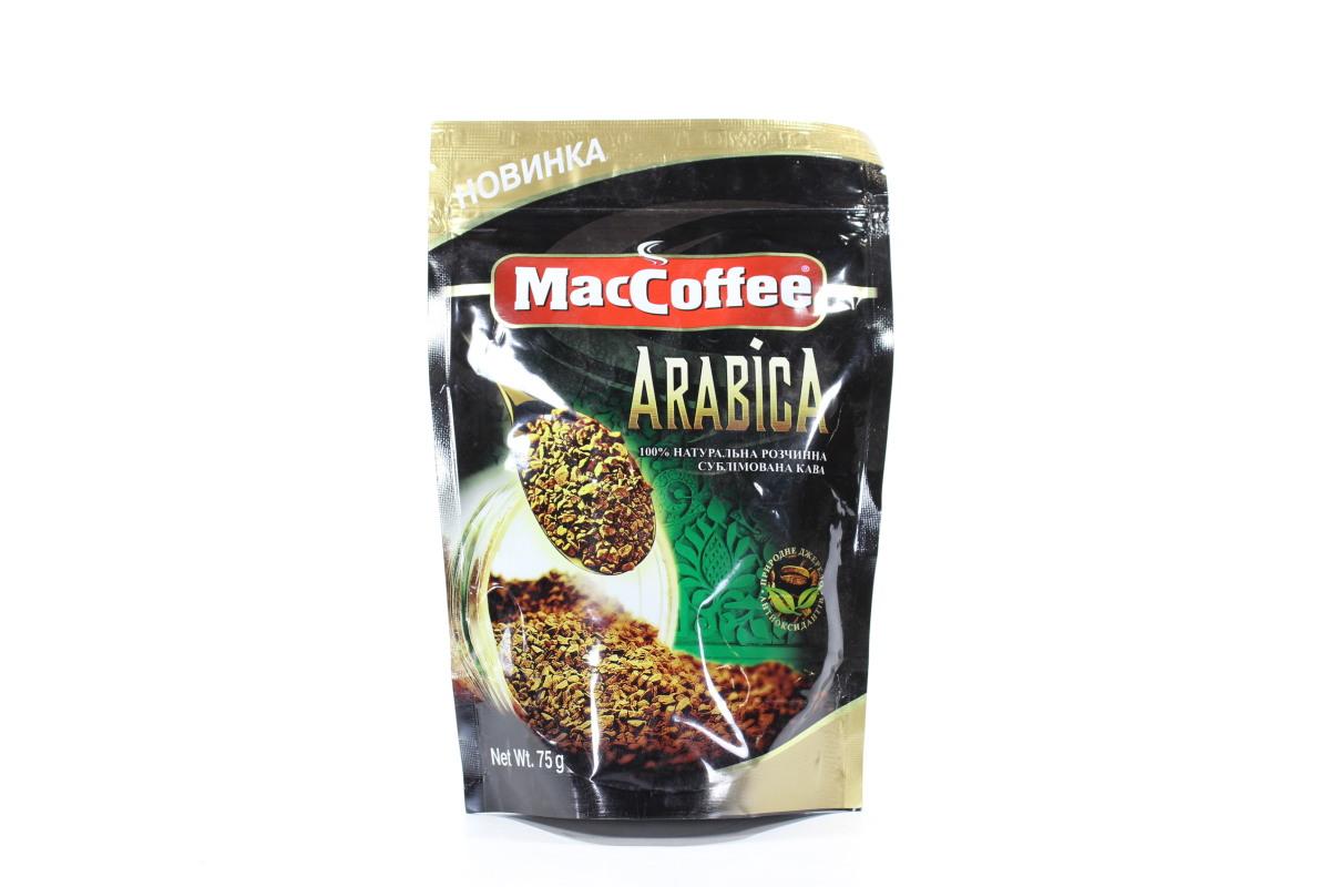 Кофе Arabica сублимированный, MacCoffee, 75 гр., дой-пак