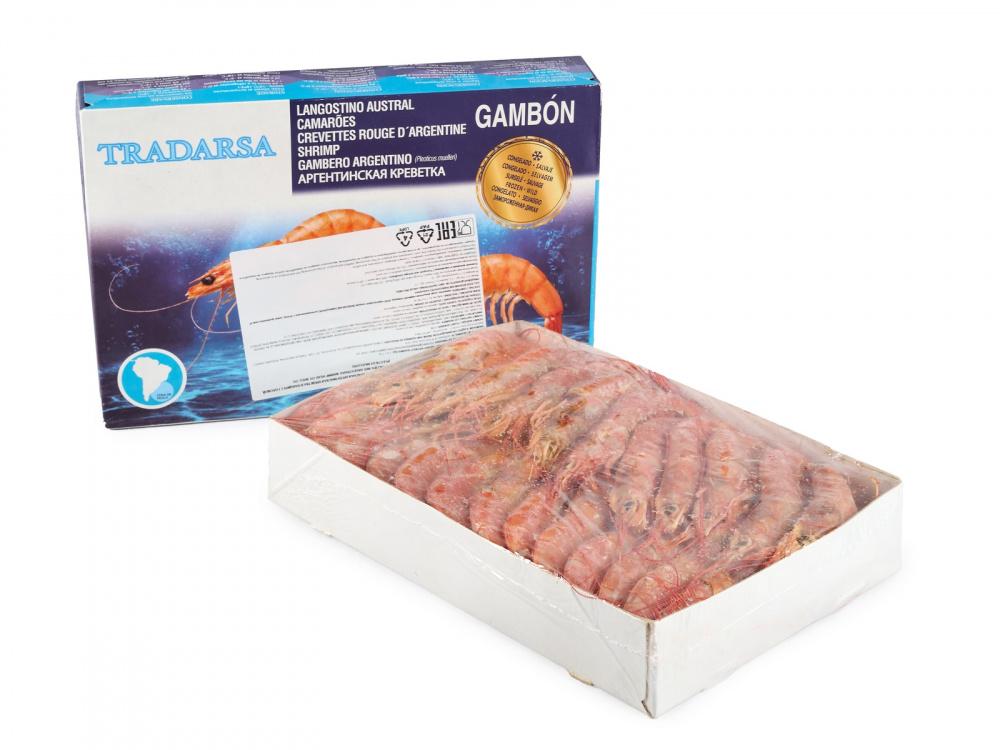 Креветка аргентинская в панцире с/г L2 21/30 шт/кг с/м 2кг 1/12кг Аргентина