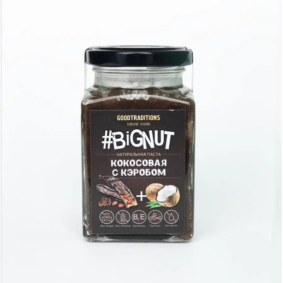 Кокосовая паста GOODTRADITIONS #BIGNUT с кэробом 240 гр., стекло
