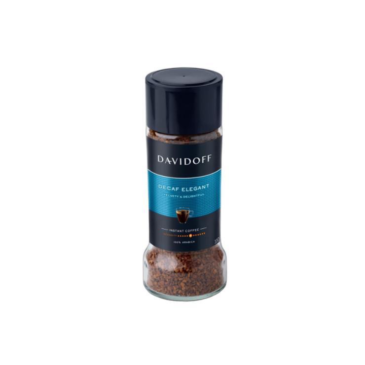 Кофе DAVIDOFF decaf elegant растворимый без кофеина 100 гр., стекло