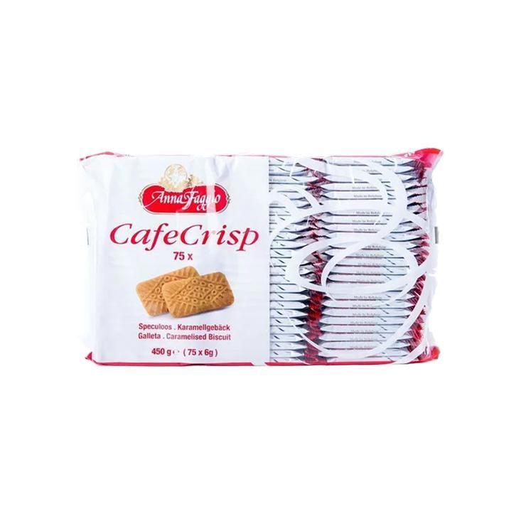 Печенье Anna Faggio café crisp хрустящее карамелизированное 450 гр., флоу-пак