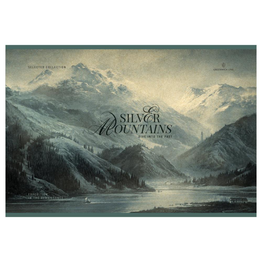 Альбом для рисования Greenwich Line Silver mountains 40 листов А4 на скрепке 120 г/м2., пакет