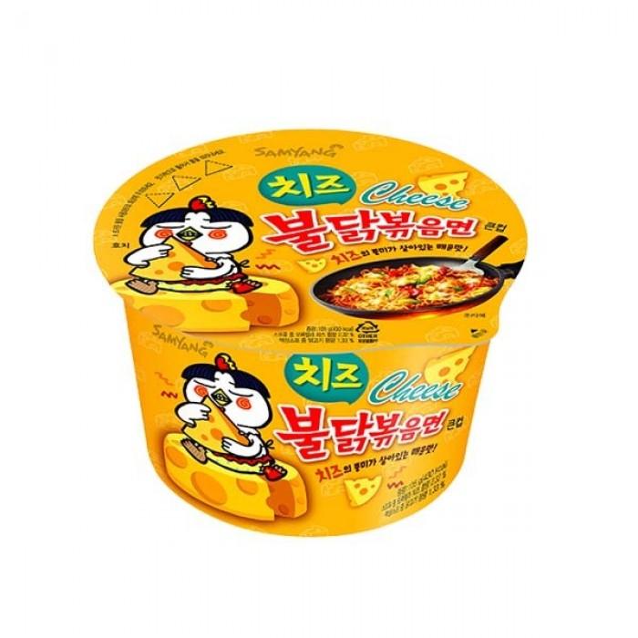 Лапша Samyang азиатская со вкусом курицы и сыра острая 105 гр., стакан
