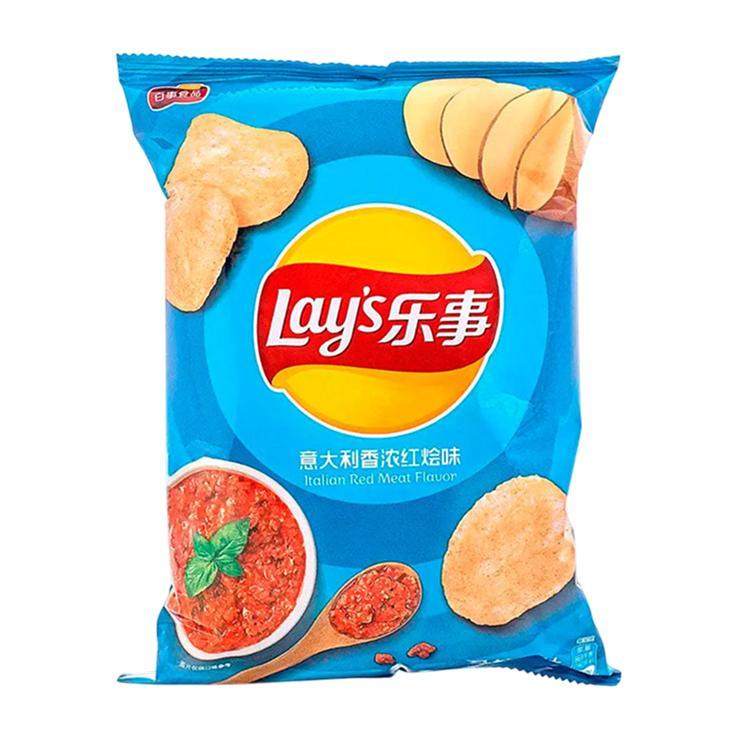 Чипсы Lay's Italian Red Meat Flavor 70 гр., флоу-пак