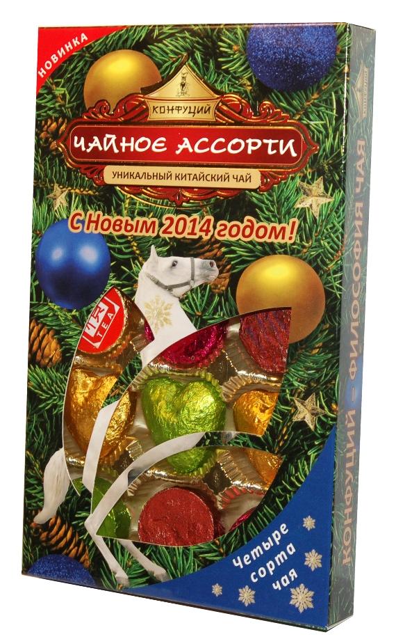 Чай Конфуций Пуэр в таблетках подарочный, 95 гр., картон