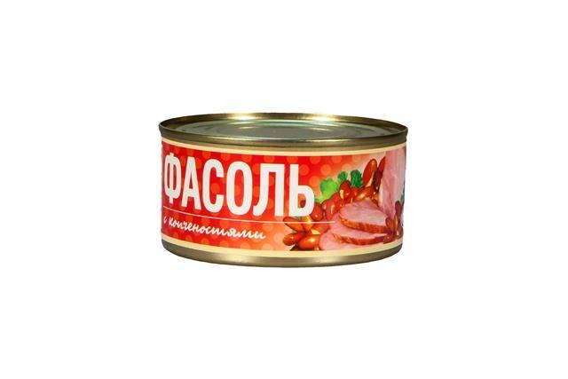 Фасоль Рузком с копченостями 325 гр., ж/б