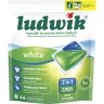 Гелевые капсулы для стирки Ludwik White 2в1 Для белых тканей 44шт.