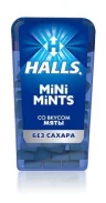 Леденцы Halls Mini Mints мята без сахара 12,5 гр., пластиковая упаковка