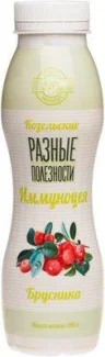 Иммуноцея Козельские разные полезности брусника 2,5% 290 гр., ПЭТ